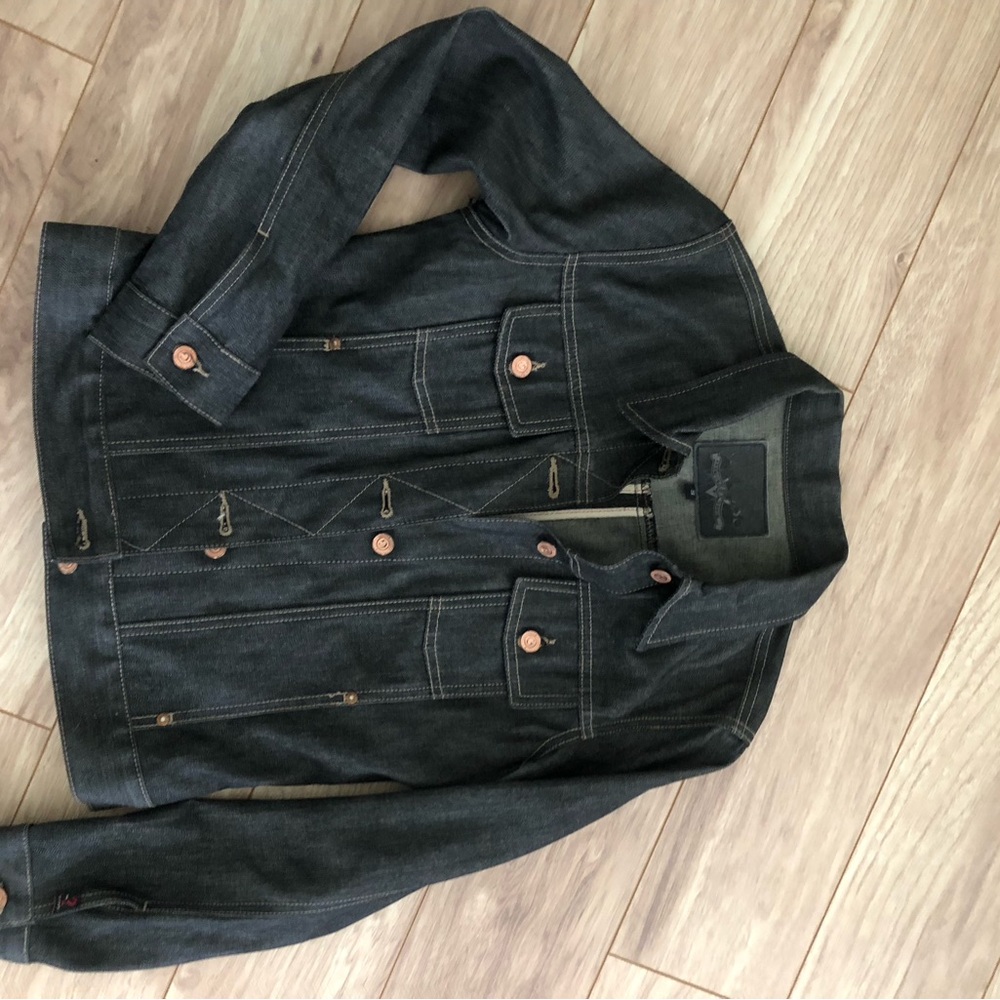 Dark denim jacket- almost black